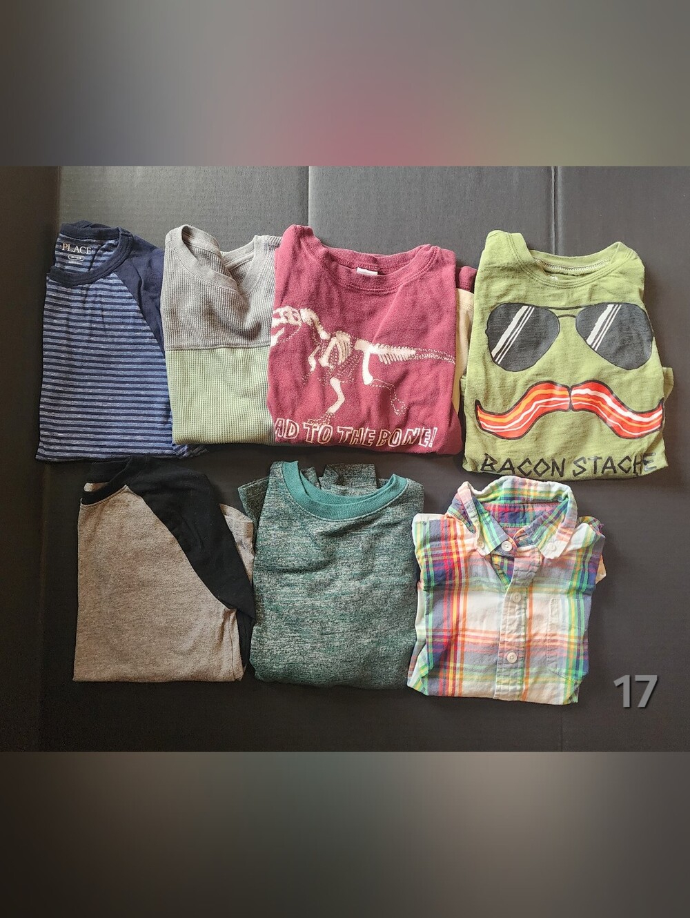 Boys Long Sleeve Shirt Lot of 7 (Size 6-7)